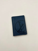 LOUIS VUITTON Blue Epi Pocket Organizer ( Good )