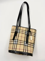 BURBERRY Nova Check Bucket Bag ( Good )