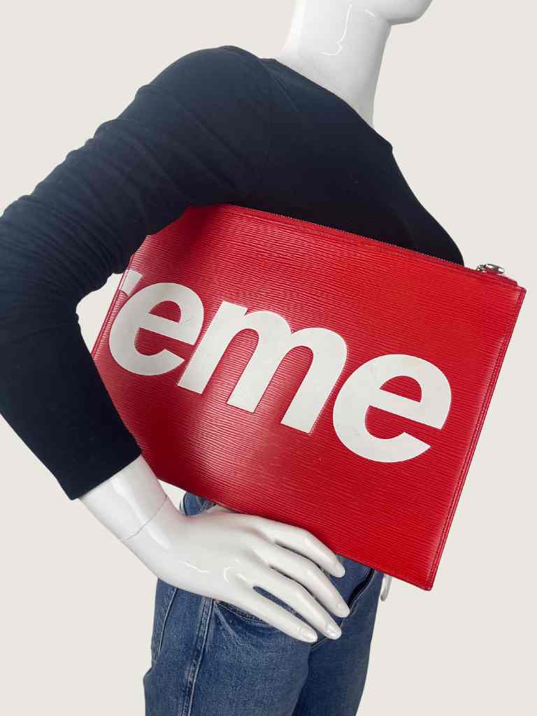 Louis Vuitton x Supreme collab laptop case