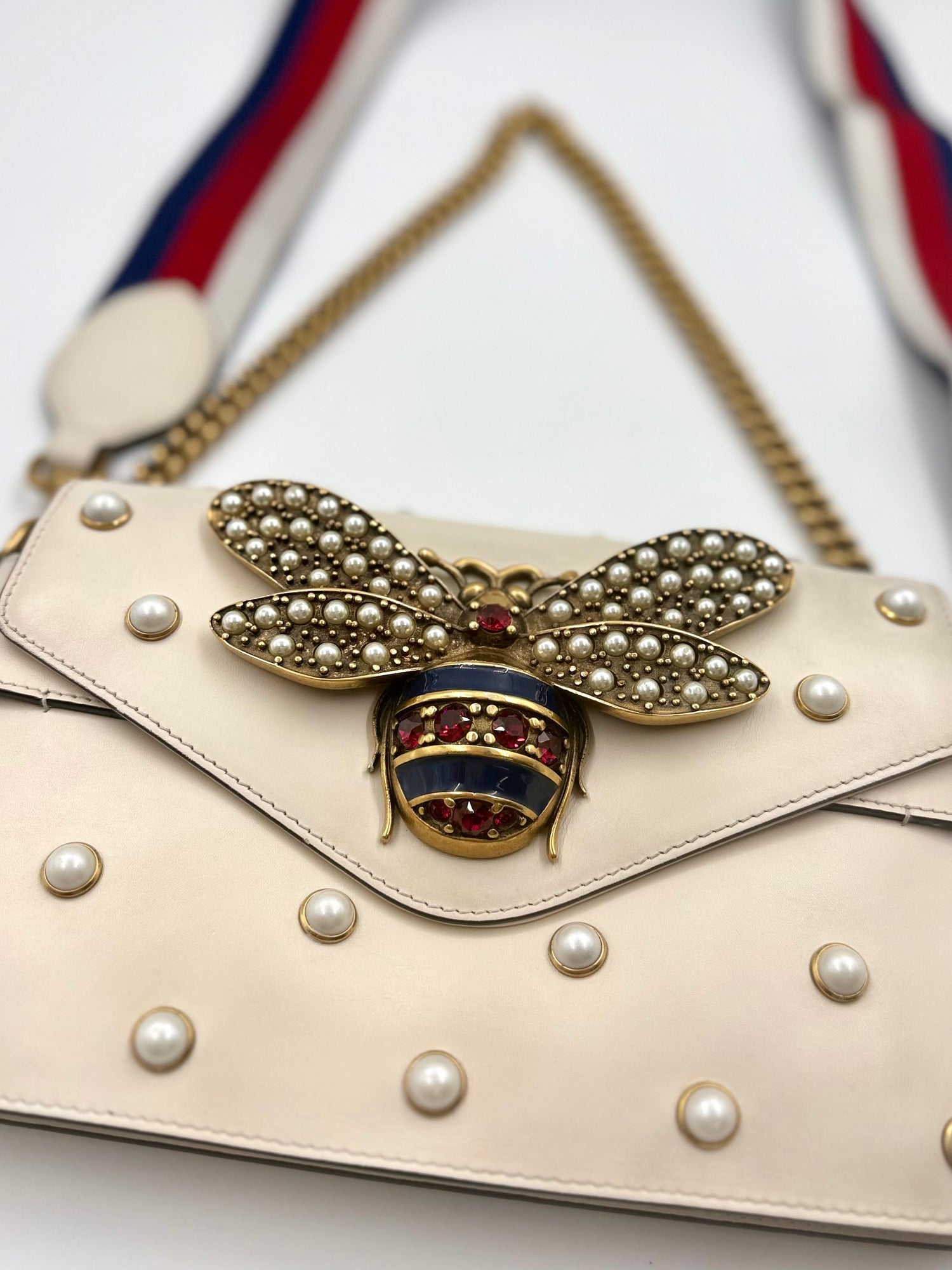 GUCCI Queen Margaret Bee Motif Handbag