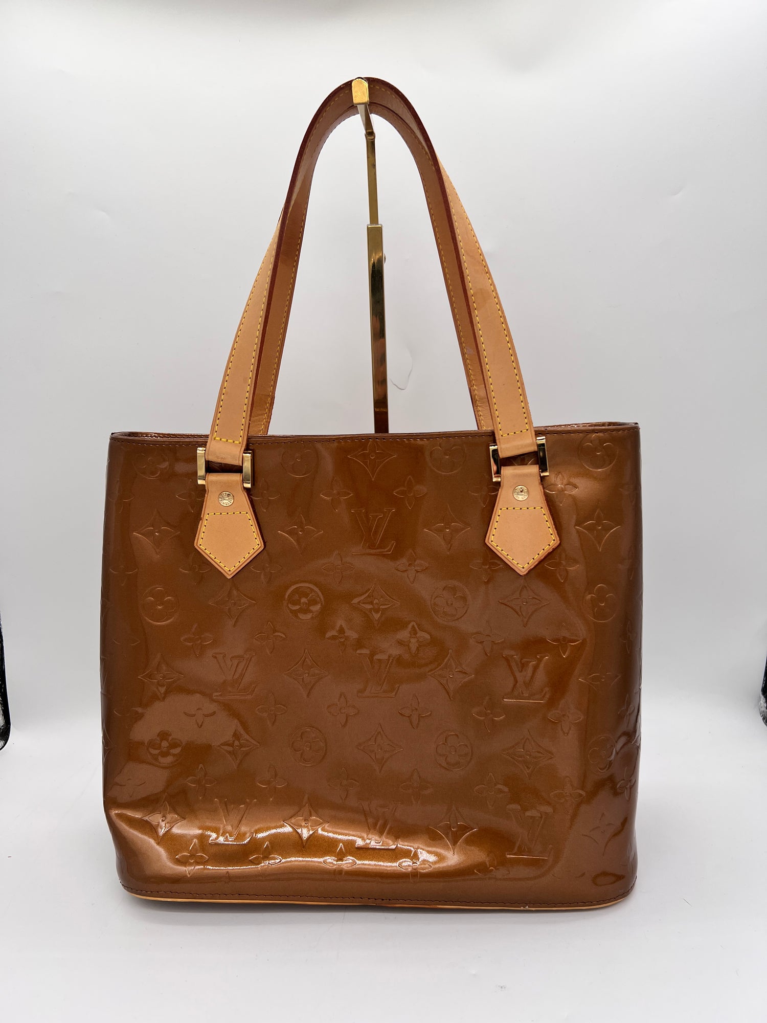 LOUIS VUITTON bronze vernis houston tote