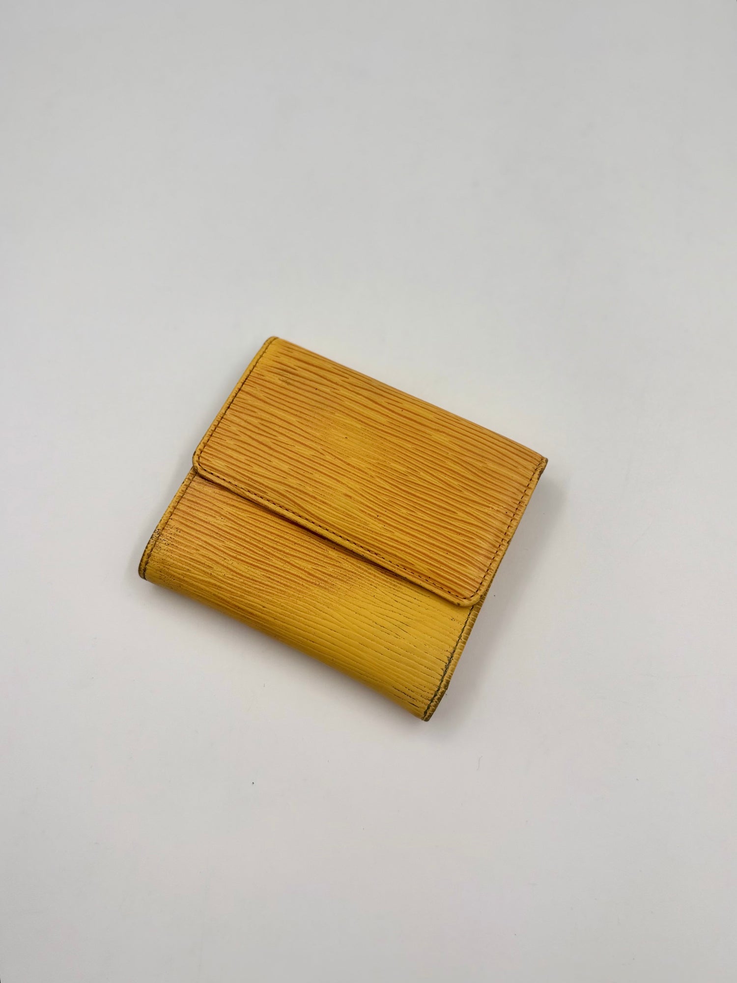 LOUIS VUITTON Yellow Epi Trifold Wallet