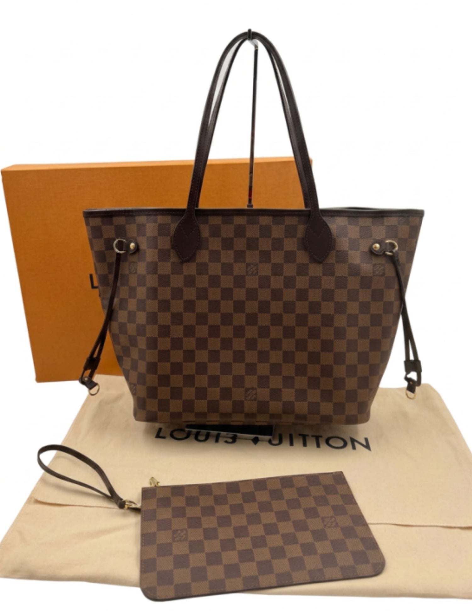 LOUIS VUITTON Damier Ebene Neverfull MM ( Excellent )