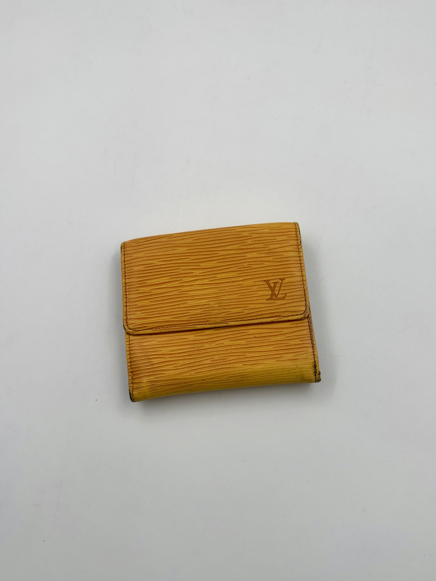 LOUIS VUITTON Yellow Epi Trifold Wallet