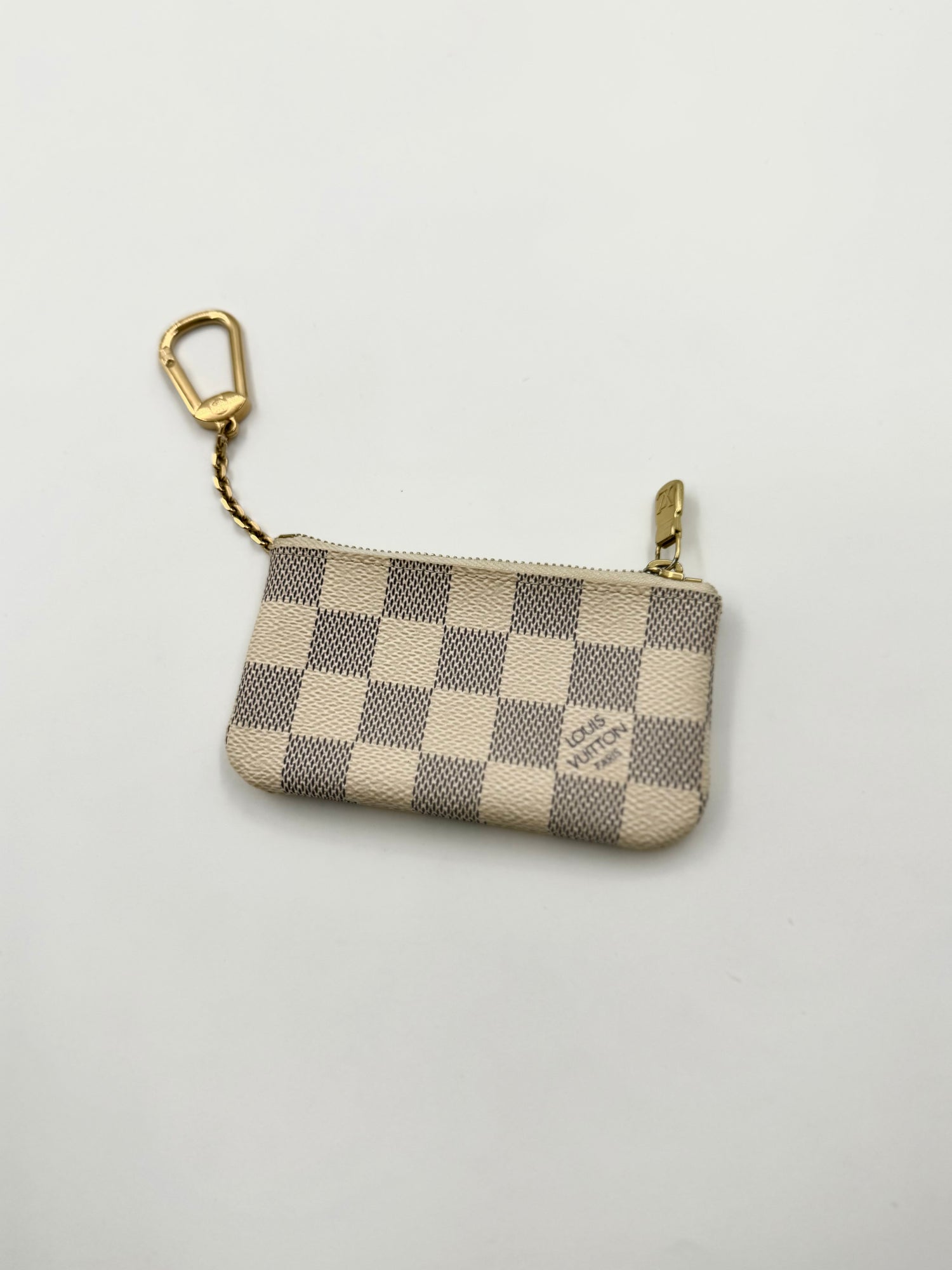LOUIS VUITTON Damier Azur 2007 Key Cles