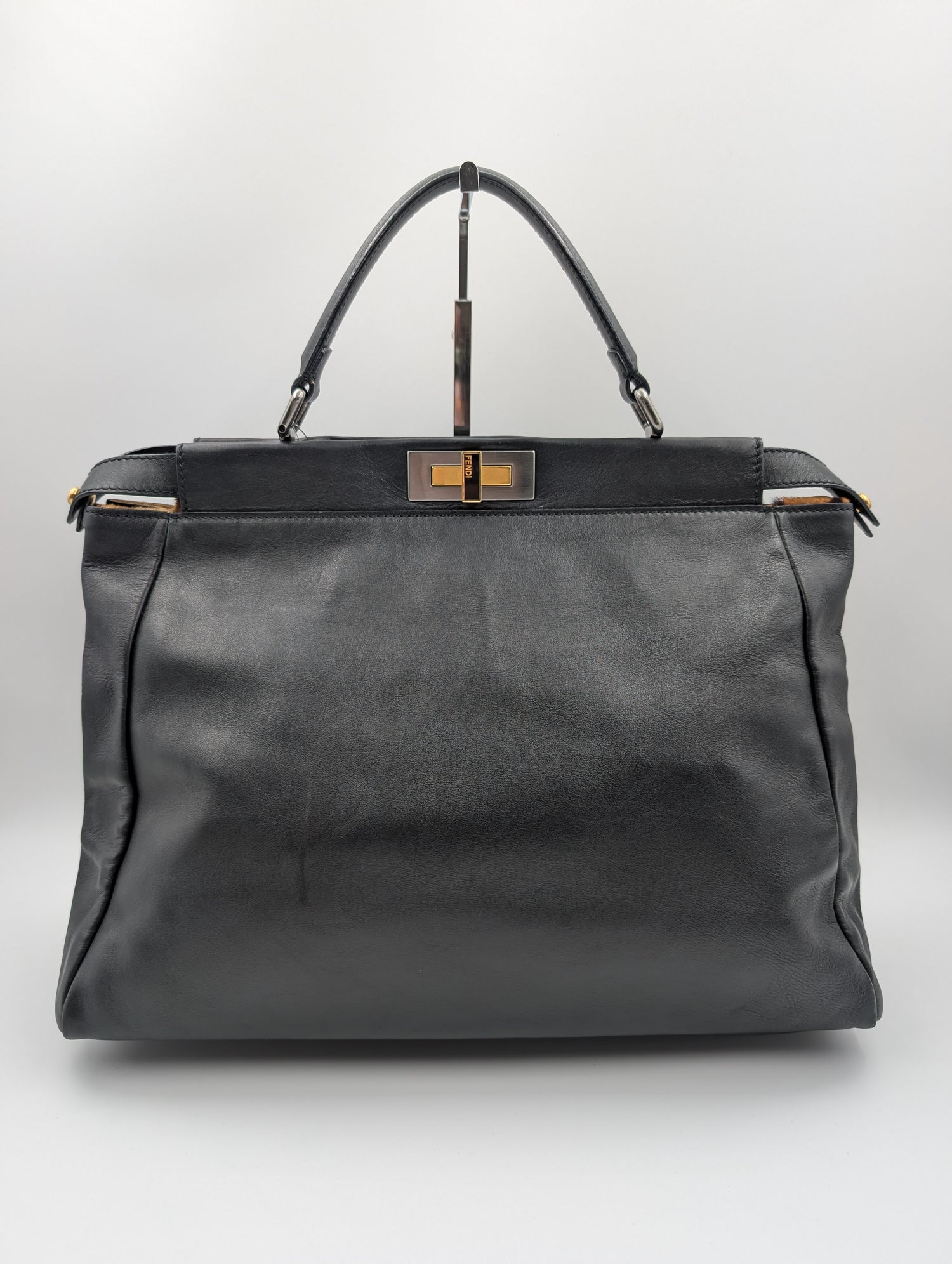 FENDI Peekabook Black Handbag