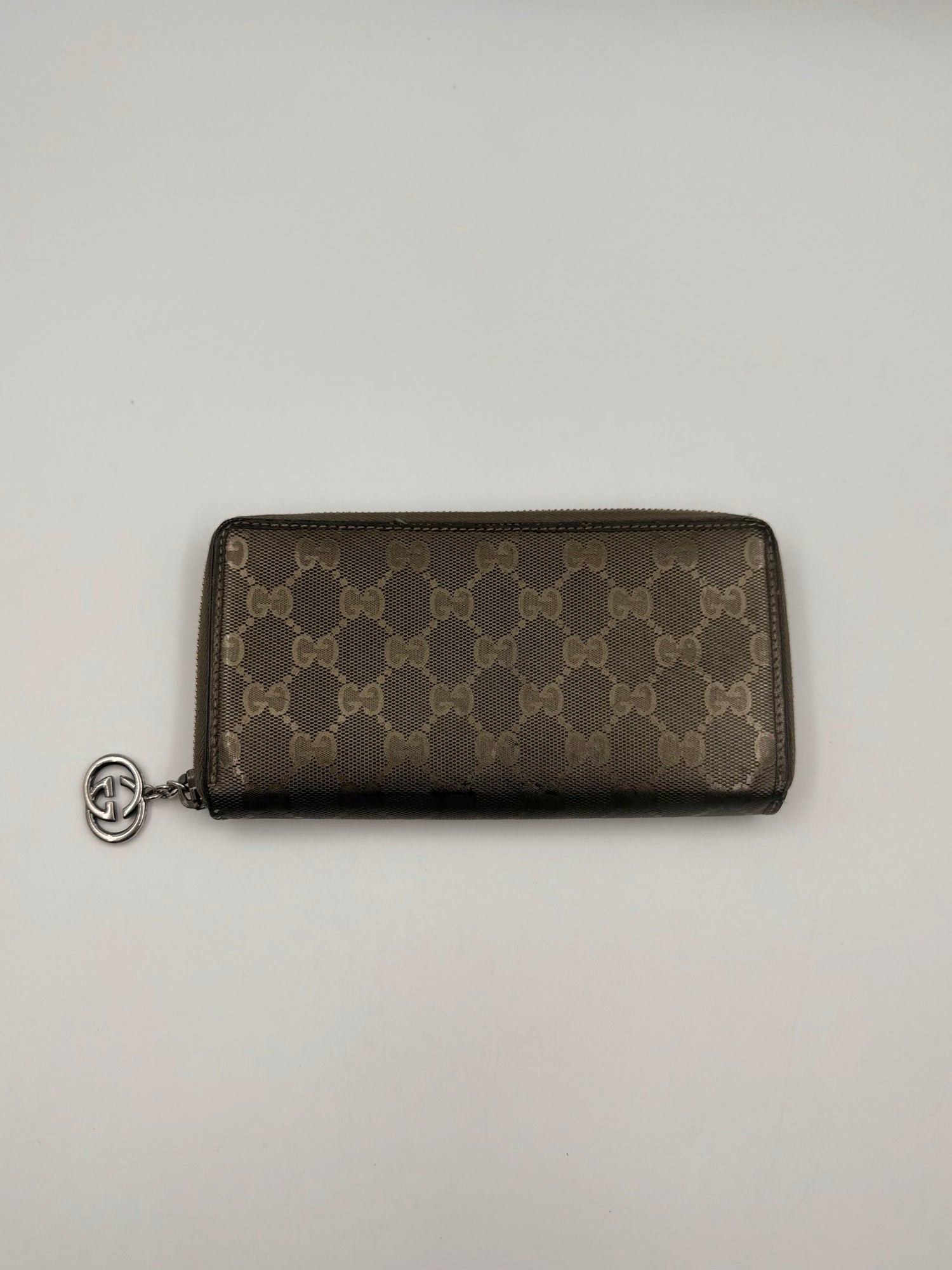 GUCCI Metallic Imprime Continental Wallet
