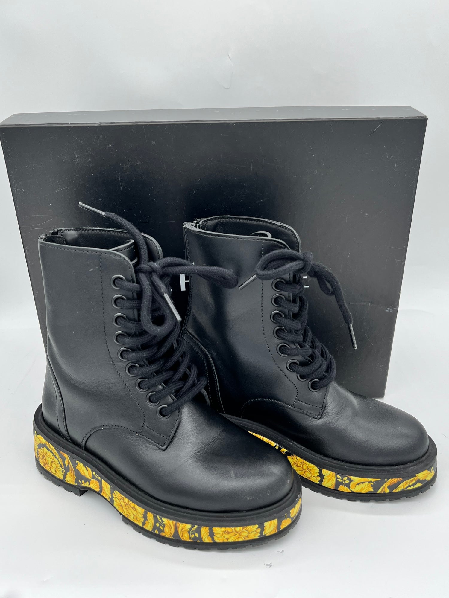 Size 11 VERSACE Excellent: This item is gently used Kids Boots
