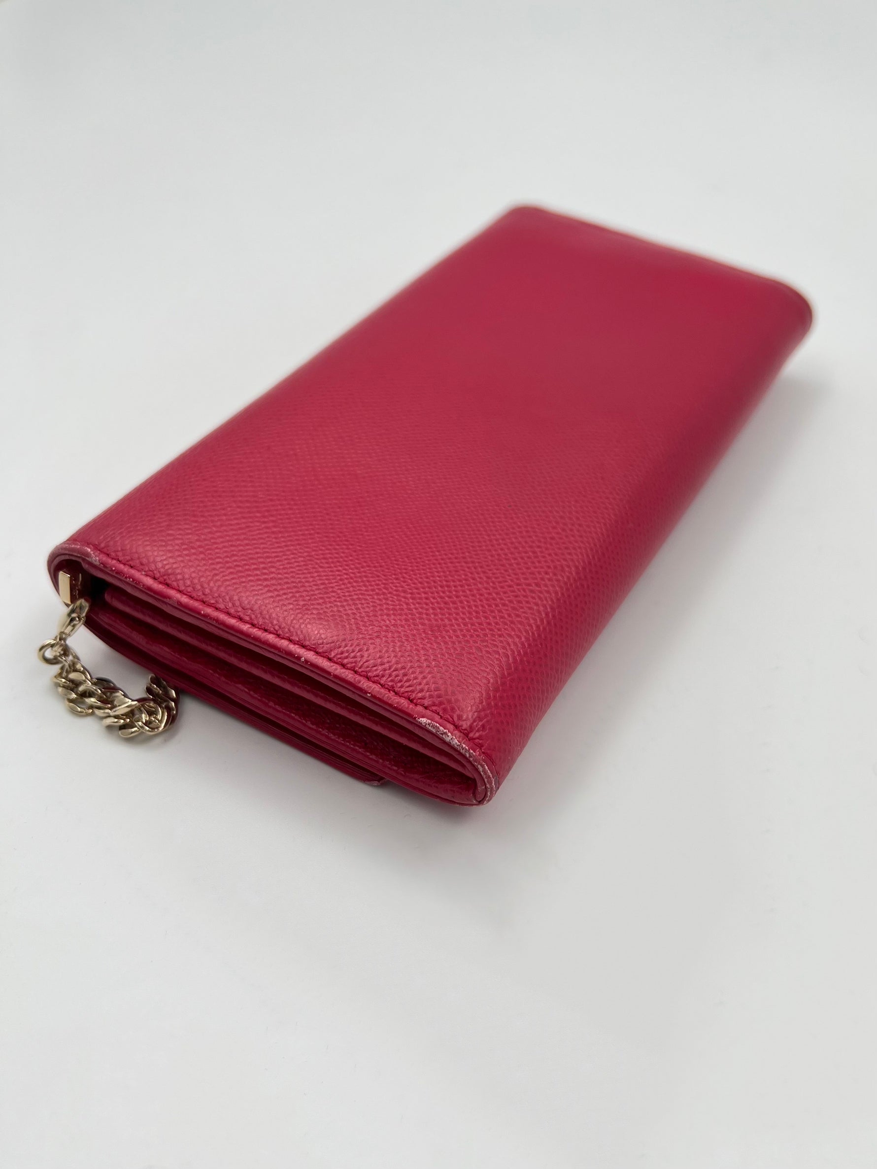 Pink and Gold Wallet on Chain