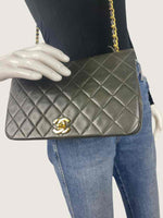 Chanel Vintage Khaki Full Flap