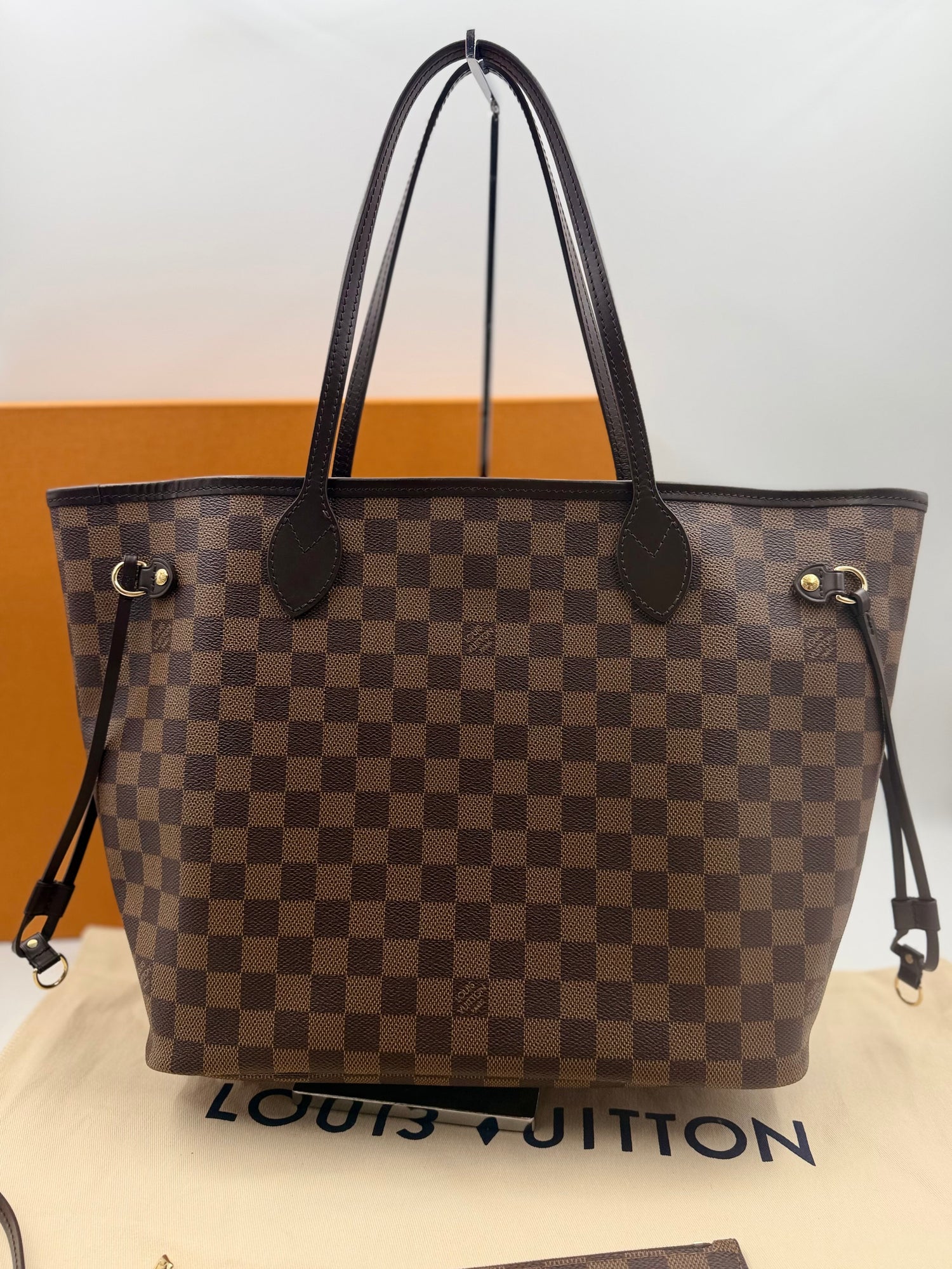 LOUIS VUITTON Damier Ebene Neverfull MM ( Excellent )