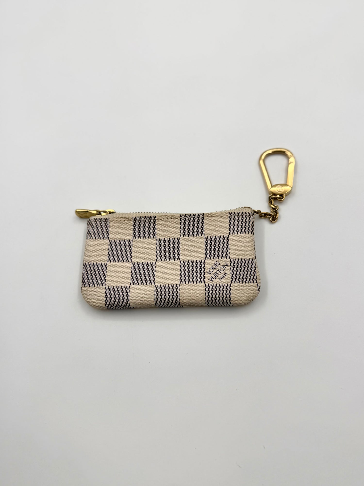 LOUIS VUITTON Damier Azur 2007 Key Cles