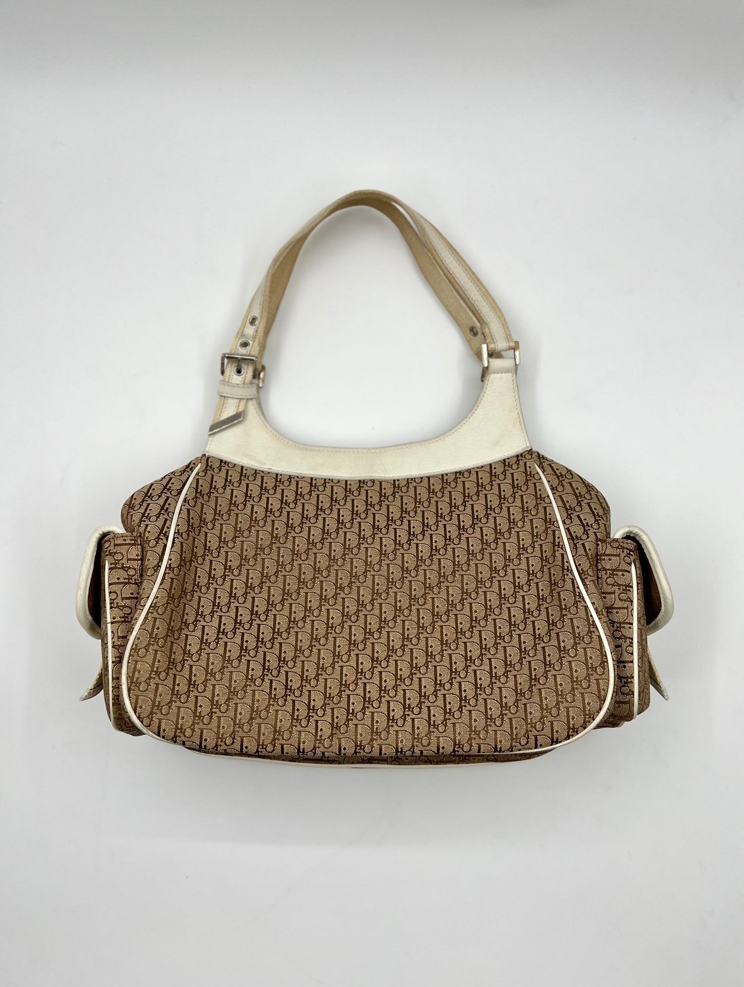 Dior Trotter Monogram Canvas Shoulder Bag