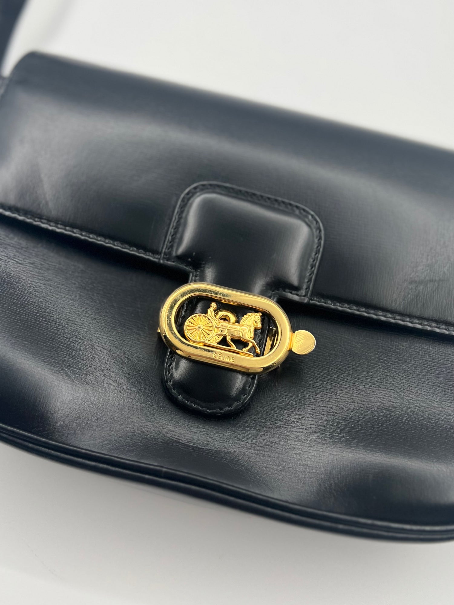 CELINE Carriage Hardware Shoulder Bag